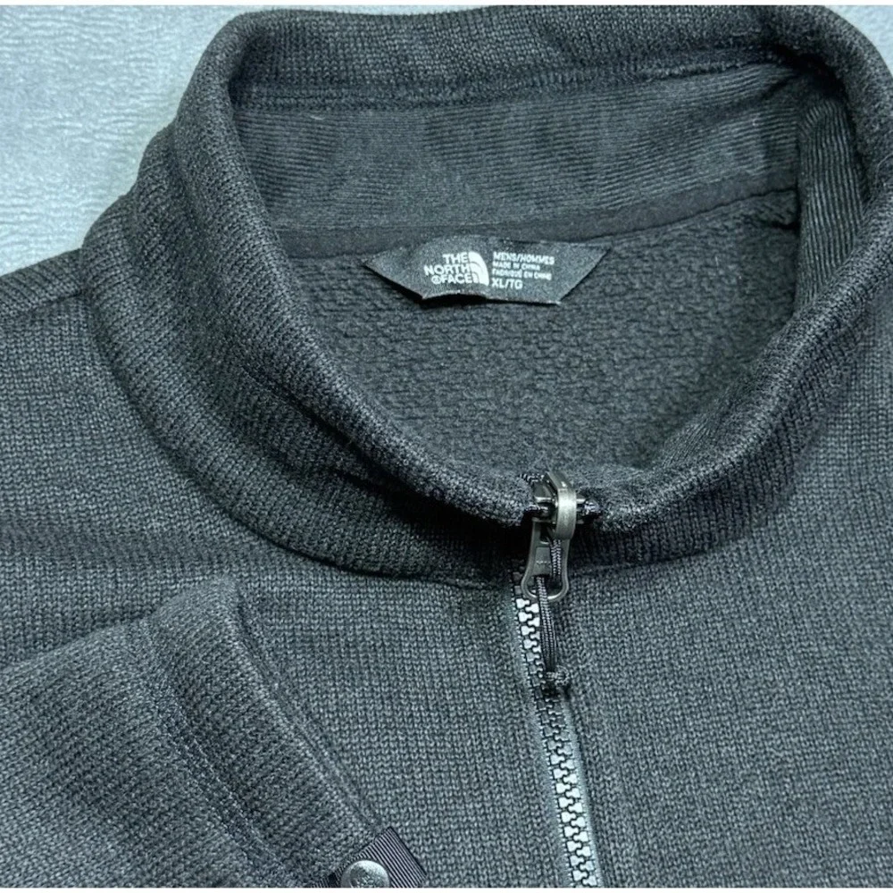 The North Face Jacket Mens XL Gordon Lyons Full Zip Fleece Black Gorpcore Hiking